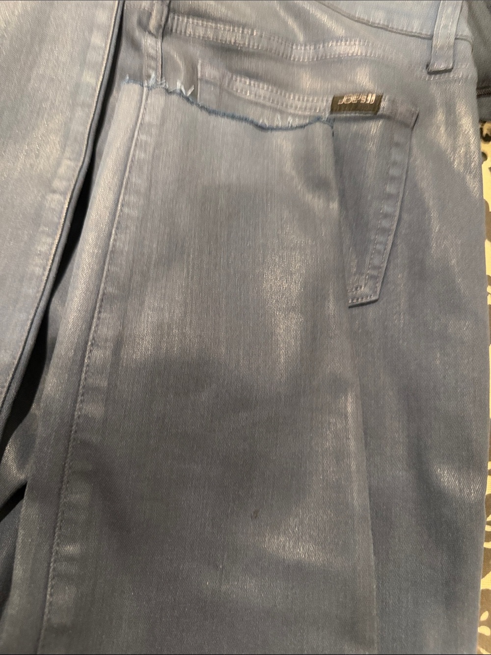Joe's Jeans Deep Navy Coated Skinny Stretch Jeans - Picture 9 of 10